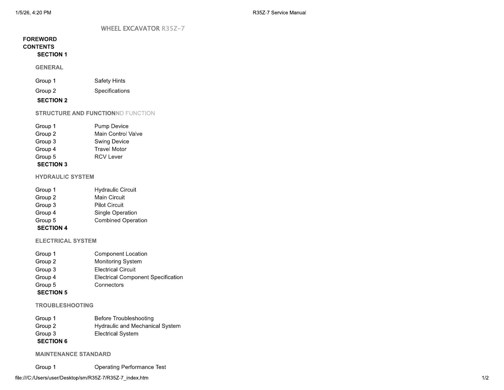 R35Z-7 Service Manual